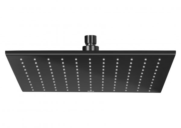 Zdjęcie Deszczownica prysznicowa mosiężna kwadratowa Roca brushed titanium black 300×300 A5B4050NM0