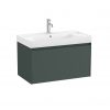Zdjęcie Roca Ona Zestaw łazienkowy Unik 1 szuflada z centralną umyw. 800mm ciemny zielony mat A851685513