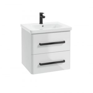 Zestaw łazienkowy szafka+umywalka 50x52 cm Defra NAS Capri biały 001-Z-05506+3091