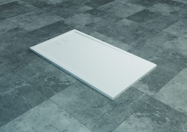Zdjęcie Brodzik konglomeratowy prostokątny 70×160 cm Sanswiss Livada biały W20AS07016004
