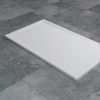 Zdjęcie Brodzik konglomeratowy prostokątny 80×90 cm Sanswiss Livada biały W20AS07517004