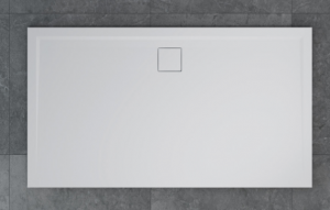 Brodzik konglomeratowy prostokątny 80x160 cm Sanswiss Livada biały W20AL0801600