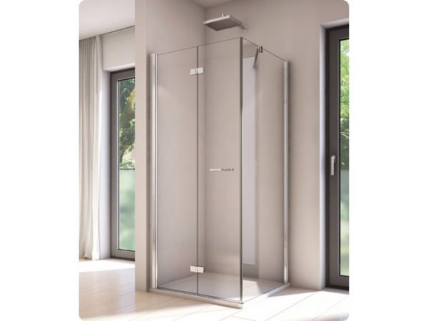 Zdjęcie Drzwi prysznicowe lewe 90×200 cm Sanswiss Solino srebrny połysk SOLF1G0905007