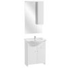 Zdjęcie Zestaw łazienkowy szafka+umywalka 80×62 cm Defra NAS Malibu biały połysk 106-Z-06501+1522