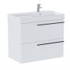 Zdjęcie Roca Ella Zestaw łazienkowy Unik 80 cm z 2 szufladami, asymetryczna prawa biały mat A851913529