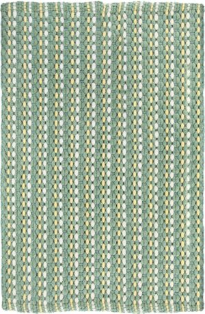Kleine Wolke Loop - ręcznie tkany Dywan kąpielowy zielony 60x 90 cm nić szenilowa 9173685519