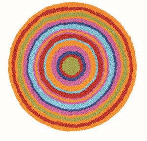 Kleine Wolke Mandala - Dywan kąpielowy Multicolor 100 cm round 9105148521