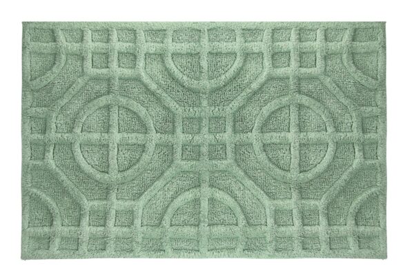 Zdjęcie Kleine Wolke Mosaic – Recyklingowany Dywan kąpielowy zielony 60 x 90 cm Eco Care 9167685519