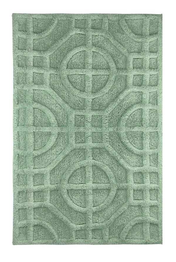 Zdjęcie Kleine Wolke Mosaic – Recyklingowany Dywan kąpielowy zielony 60 x 90 cm Eco Care 9167685519