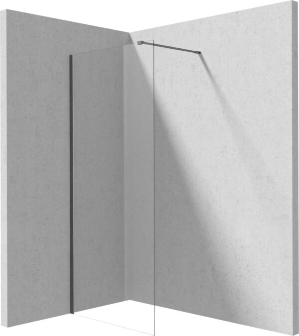 Zdjęcie Ścianka prysznicowa walk-in Deante Prizma 80×195 cm titanium KTJ_D38P