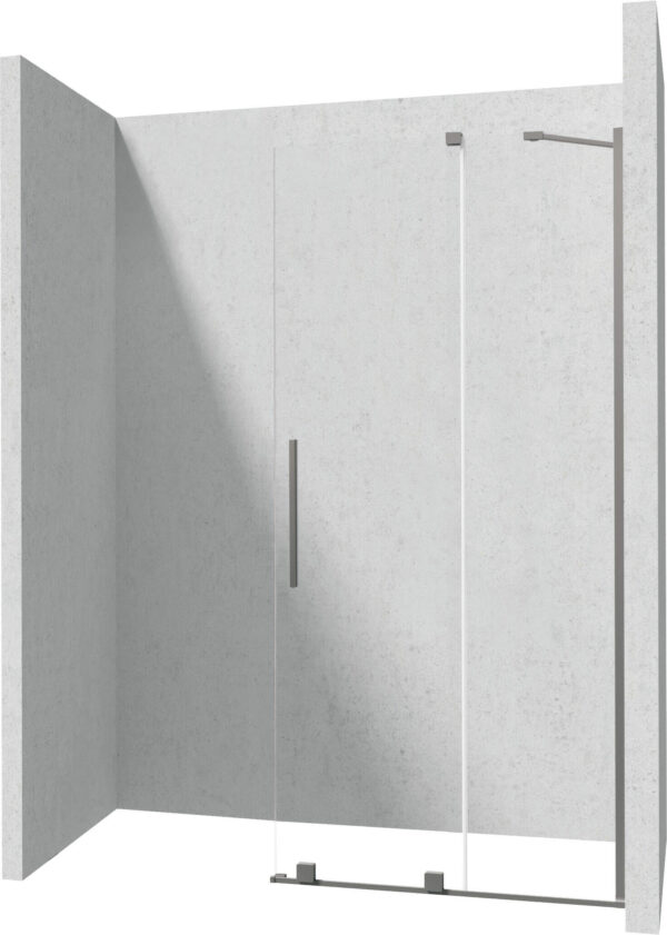 Zdjęcie Ścianka prysznicowa walk-in – przesuwna Deante Prizma 100×195 cm titanium KTJ_D30R