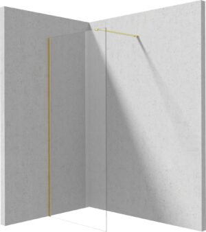 Ścianka prysznicowa walk-in Deante Prizma 80x195 cm złoto szczotkowane KTJ_R38P