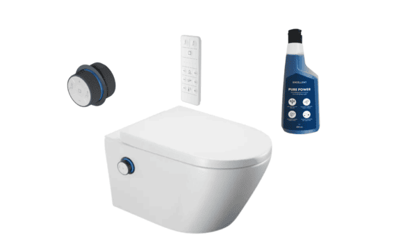 Zdjęcie Dakota 2.0 zestaw z toaletą myjącą, czarnym pokrętłem, pilotem do zdalnego sterowania + płyn do dezynfekcji >>>GRATIS<<<