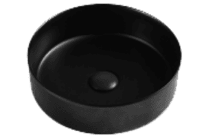 Umywalka ceramiczna nablatowa Emporia Rosie 04, 355x355x120 mm czarny mat LT-3134-MB