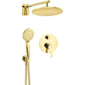 Deante Arnika Gold – zestaw prysznicowy podtynkowy złoty NAC_Z9QP
