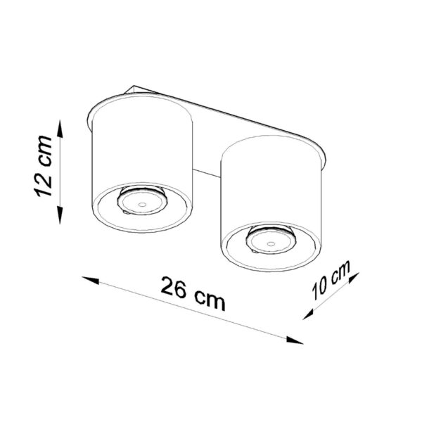 Zdjęcie Plafon Sollux Orbis Deep Space 2 szary SL.0055