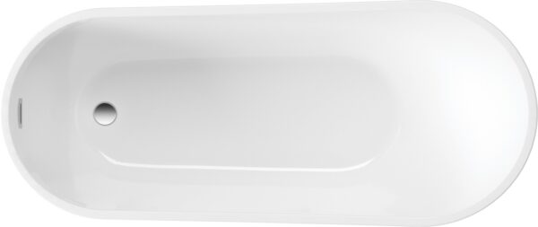 Zdjęcie Wanna akrylowa wolnostojąca owalna Deante Arnika 170 cm biały KDA_017W + zagłówek do wanny KZG_N28W (1zł) !