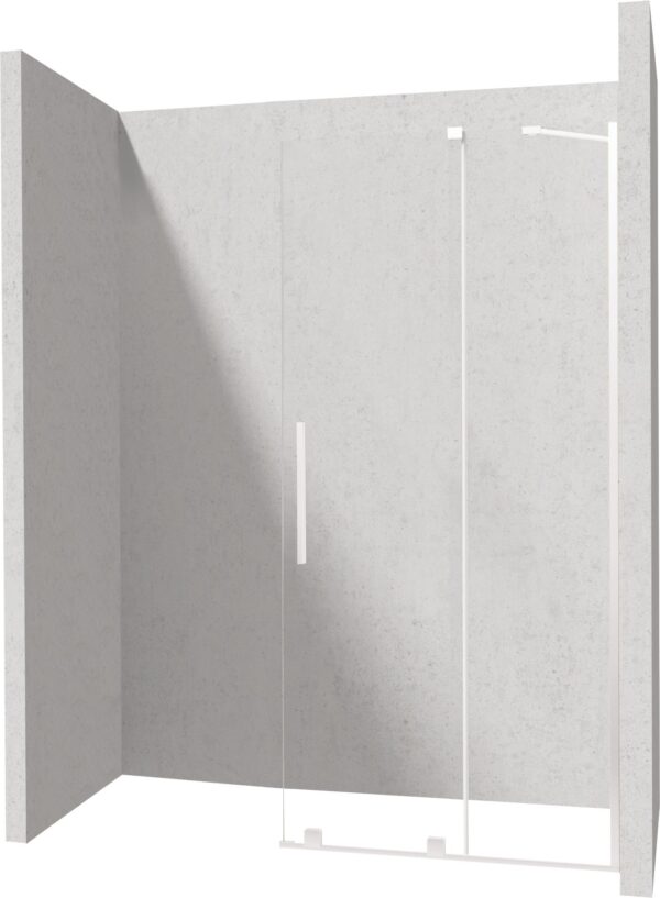 Zdjęcie Ścianka prysznicowa walk-in – przesuwna Deante Prizma 120×195 cm bianco KTJ_A32R