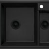 Zdjęcie Zlewozmywak granitowy Deante Magnetic nero granit 1,5K 690X500X219MM + osprzęt space saver NERO ZRM_N503