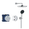 Zdjęcie GROHE Precision Thermostat – podtynkowy zestaw prysznicowy z deszczownicą Vitalio Start 250 chrom 34883000