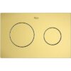Zdjęcie Roca PL10 One – przycisk podwójny spłukujący do WC złoto szczotkowane A8901890VA