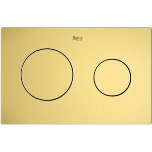 Roca PL10 One - przycisk podwójny spłukujący do WC złoto szczotkowane A8901890VA