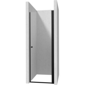 Drzwi prysznicowe 90 cm wahadłowe Deante Kerria Plus czarny mat KTSWN41P